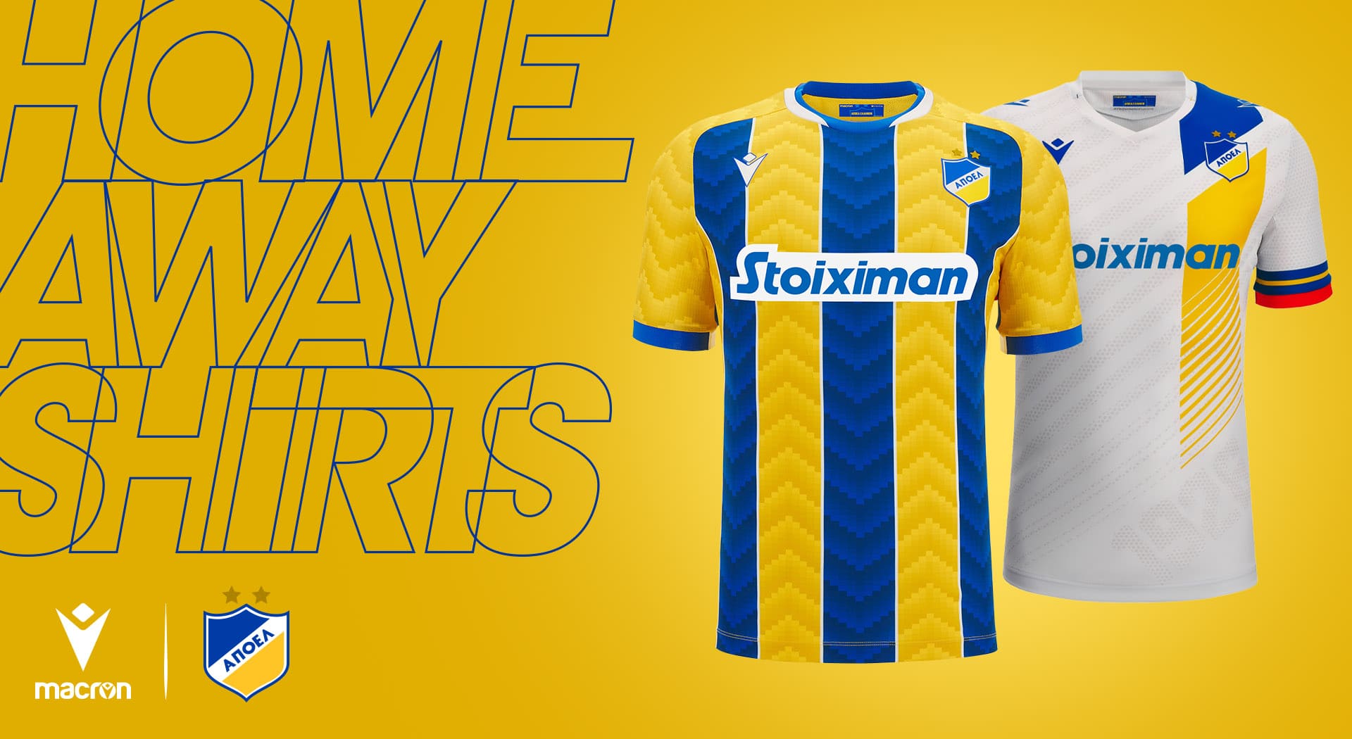 Grafica e design ricercato per le nuove maglie dell’Apoel FC